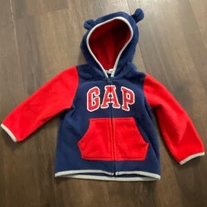 GAP Kids Navy and Red Hoodie